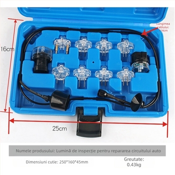 Lampa EFI pentru injectorul de combustibil — set de testare a duzelor de combustibil, unealtă pentru reparații auto; Brand Musen Tang; Origine Zhejiang; Greutate 0.43 kg