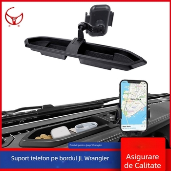 Suport pentru telefon și cutie de depozitare pentru consola centrală Jeep JL Wrangler / Gladiator JT (2018–2022) — Chen Yao
