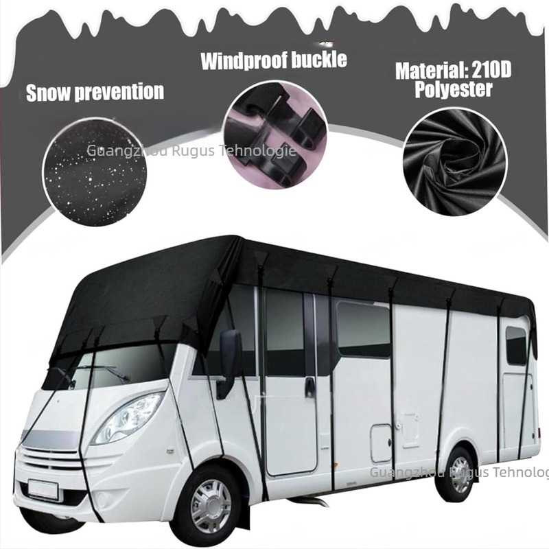 Acoperiș pentru Travel Trailer și RV – Poliester de mătase, potrivire universală, personalizabil, protecție UV, praf, zăpadă și frunze