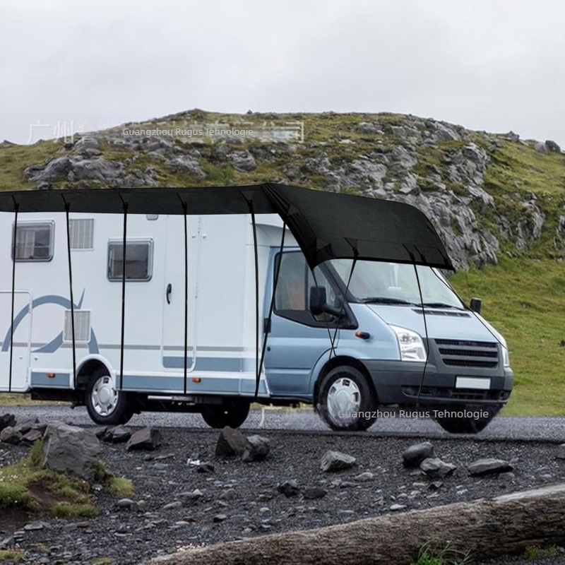 Acoperiș pentru Travel Trailer și RV – Poliester de mătase, potrivire universală, personalizabil, protecție UV, praf, zăpadă și frunze