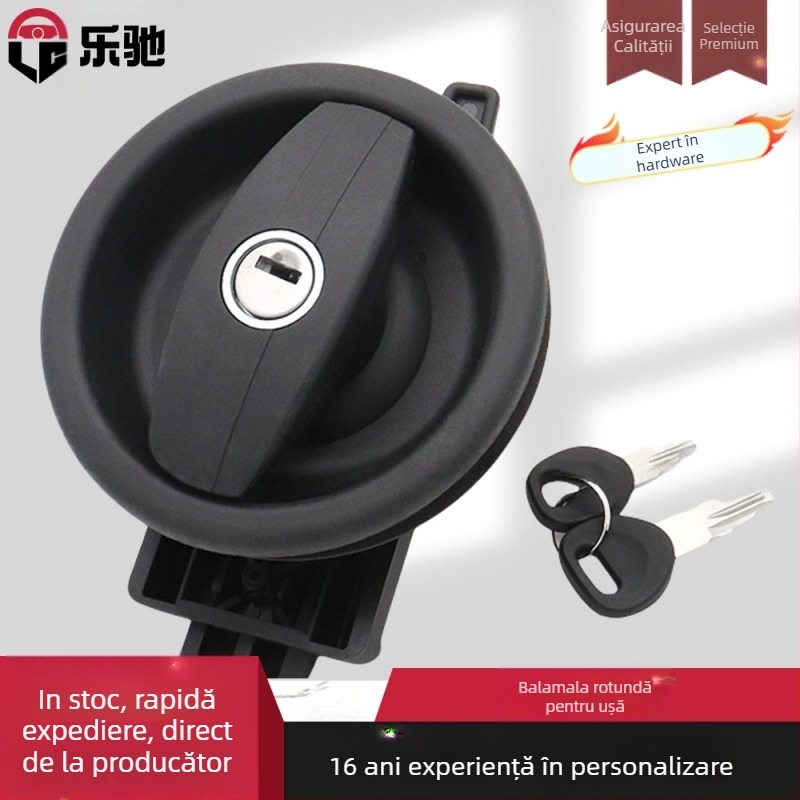 Încuietoare Lechi S6232 din aliaj de zinc, ascunsă, rotundă, pentru uși din lemn, metal, aluminiu, plastic și oțel