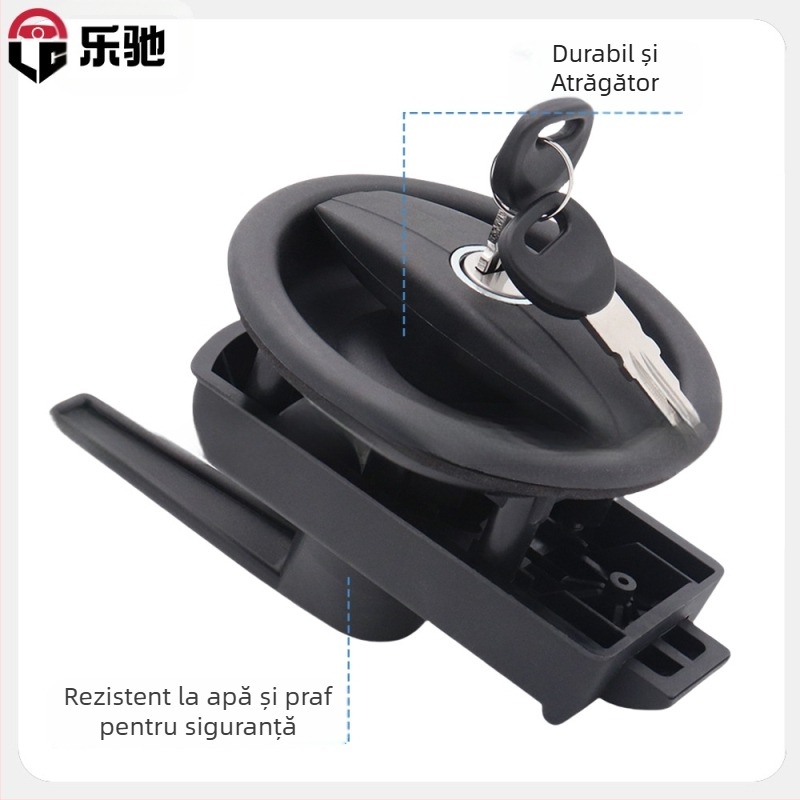 Încuietoare Lechi S6232 din aliaj de zinc, ascunsă, rotundă, pentru uși din lemn, metal, aluminiu, plastic și oțel