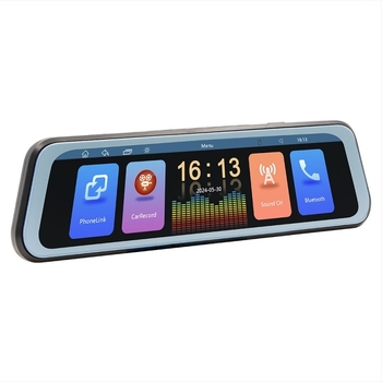 Oglindă retrovizoare wireless cu CarPlay, ecran tactil și DVR, model B5319R, Allwinner Melis OS, 720p, 1.0 MP