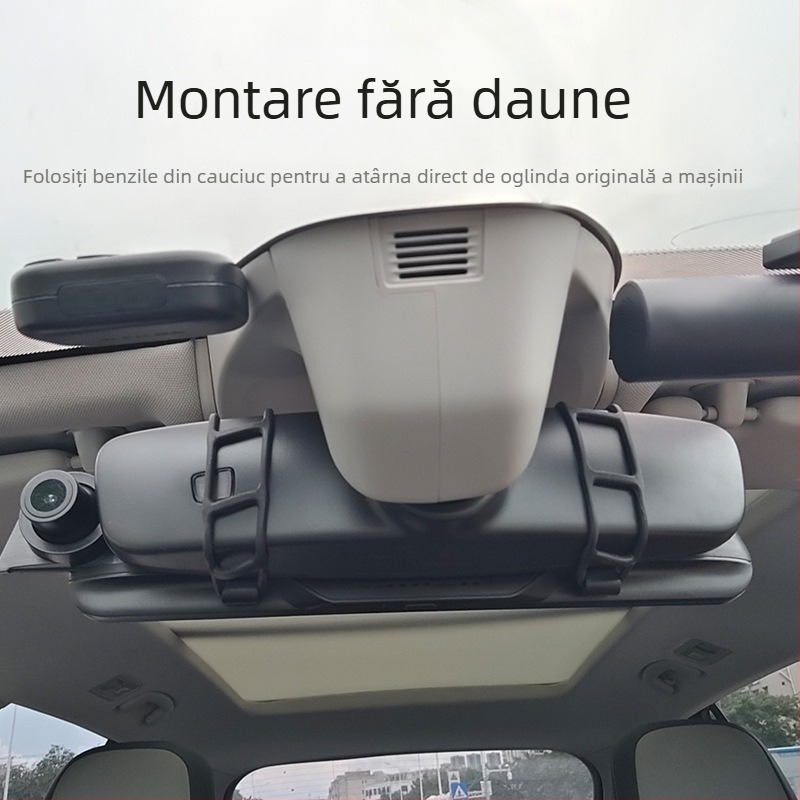 Oglindă retrovizoare wireless cu CarPlay, ecran tactil și DVR, model B5319R, Allwinner Melis OS, 720p, 1.0 MP