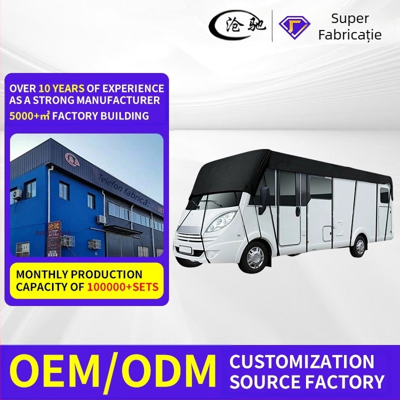 Husă pentru camper RV 210D din nylon, impermeabilă și rezistentă la praf, Oxford material