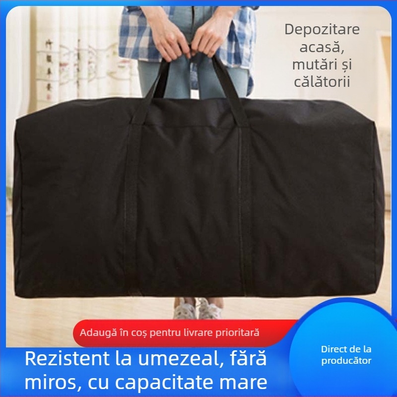 Geantă de depozitare din țesătură Oxford, capacitate 56–75 L, unisex, respirabilă, impermeabilă, rezistentă la uzură, culoare solidă, brand Boren, pentru călătorii de recreere