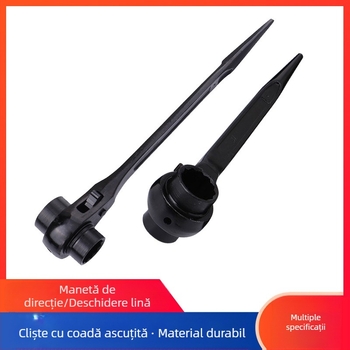 Dedong cheie clichet cu acționare bidirecțională; oțel crom-vanadiu; finisaj mat; greutate 1