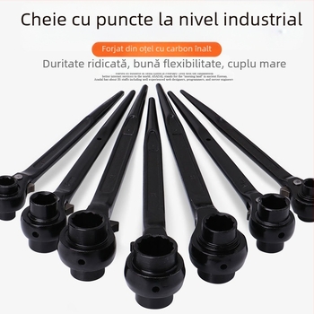 Dedong cheie clichet cu acționare bidirecțională; oțel crom-vanadiu; finisaj mat; greutate 1