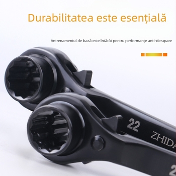 Dedong cheie clichet cu acționare bidirecțională; oțel crom-vanadiu; finisaj mat; greutate 1