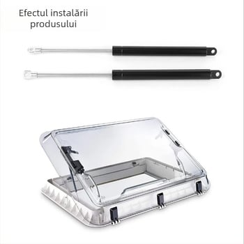 Arc cu gaz pentru luminator de acoperiș RV Seitz Heki 2 E015 – tip liber, funcționare: compresie, azot, distanță montaj 340 mm, număr standard Seitz Heki 2 E015