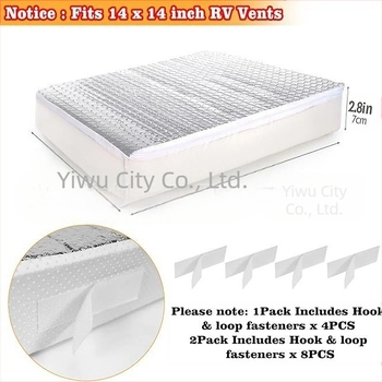 Capac izolant pentru skylight-ul camping-car, folie cu bule din aluminiu, nucleu din fibre de poliester, formă cu bule, formă pătrată, conductivitate termică 0.03