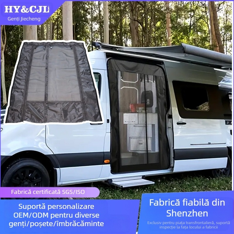 Cortină de plasă anti-țânțari universală pentru ferestre și uși, transparentă, cu agățare, portabilă