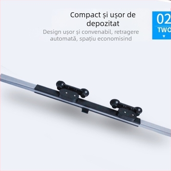 Protecție solară pentru parbrizul frontal al mașinii, retractabilă automată, tip opac gros, montaj lamelar (Materiale: ventuză + folie de aluminiu; Potrivit pentru toate modelele de mașini)