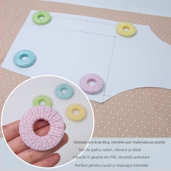 Riglă croitor cu marcaj, tăierea țesăturii, presare circulară și placă de călcat