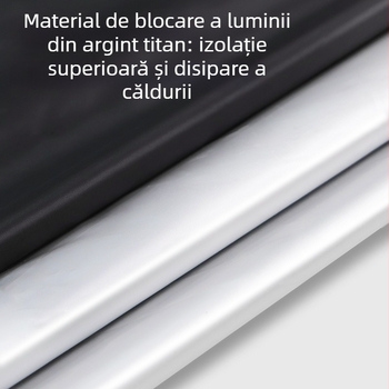 Umbra auto pentru parbrizul frontal – folie de aluminiu, montaj telescopic, acoperire pentru zona frontală; personalizare disponibilă și imprimare de logo