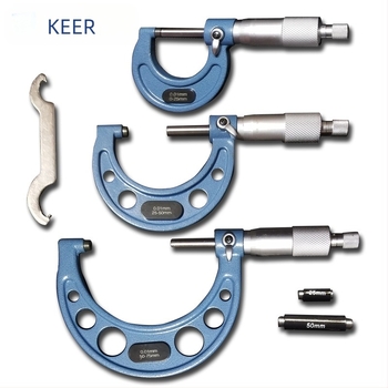 Koer set micrometru exterior (micrometru spiral; cap din aliaj cu duritate înaltă; Brand: Koer)