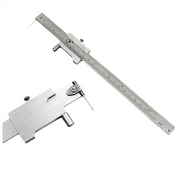 Caliper de trasare din oțel inoxidabil cu scară Vernier, măsurători metric și inch, modele 200/300/400/500