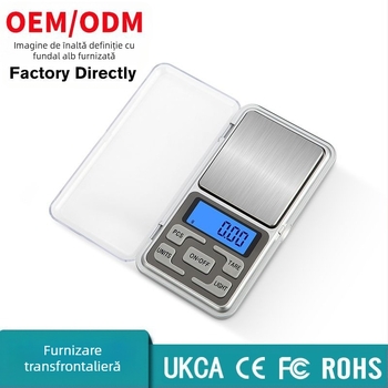 DH-668 cântar electronic pentru uz casnic, cântar compact și portabil, măsurare electronică, alimentare cu 2×AAA, multifuncțional, capacitate de măsurare până la 500 g