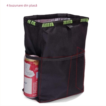 Sac de gunoi pentru mașină, agățat, pliabil și portabil, material compozit (Starry Sky)