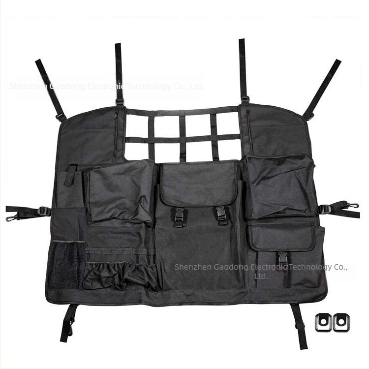 Plasă de depozitare pentru scaunul din spate Jeep Wrangler JK/JL (2007–2021) — 4 uși, personalizabil