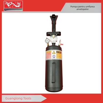 Unealtă de reparații pentru anvelope, cu pompă de înaltă presiune și sigilant; pentru anvelope până la lățimea 235 mm; tub fără sudură de 4 mm; greutate 9.7 kg; cutie exterioară 550×210×215 mm