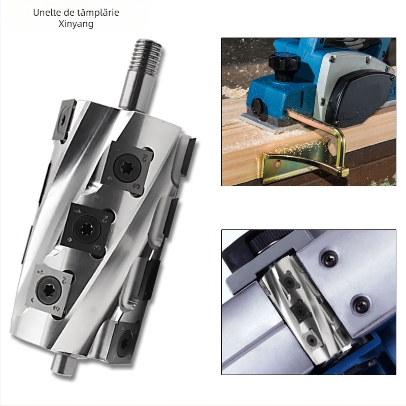 Planer electric pentru lemn cu lamă spirală de unică folosință, profilare și tăiere pe patru fețe (Xin Yangcheng; unelte pentru mașinile de prelucrare a lemnului; oțel molibden)