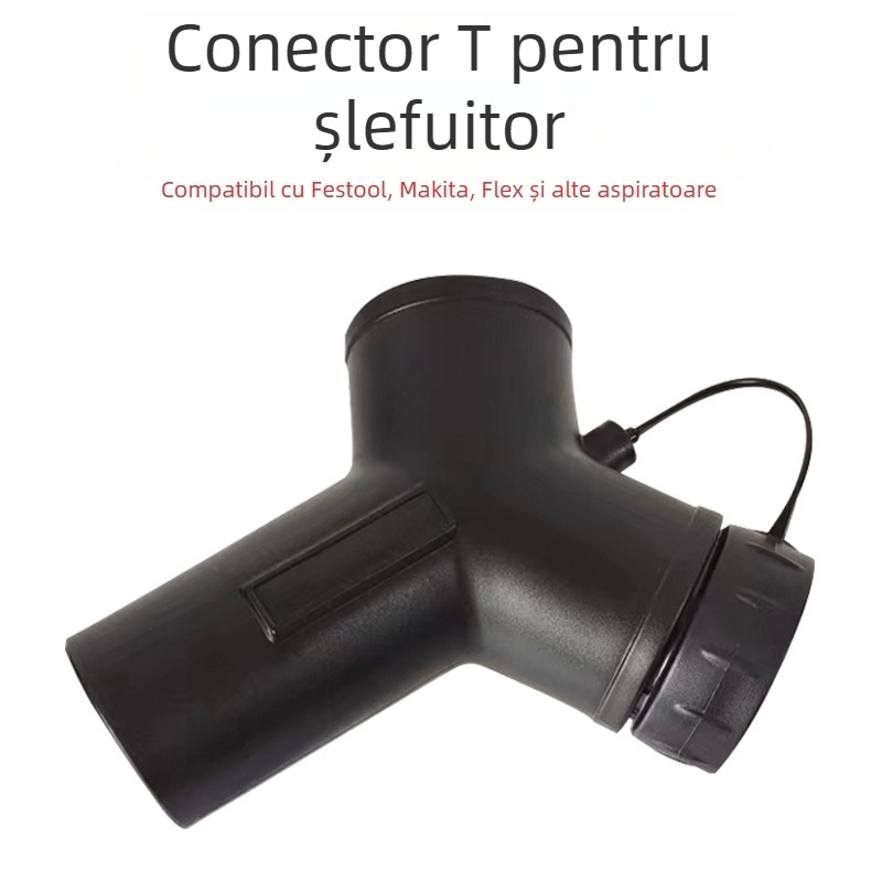 Adaptor Tee pentru aspirator, model Tee, conector cu mai multe porturi