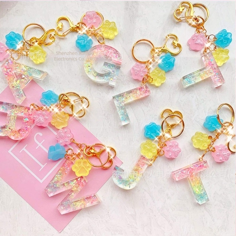 Formă de silicon pentru litere din rășină, 134 piese, Xinhuo