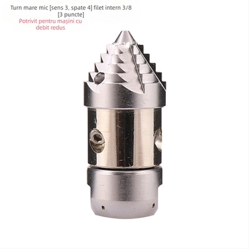 Mașină de înaltă presiune pentru curățarea canalizării, cap de duză din aliaj, mâner din aliaj, distanță de pulverizare 10, greutate 156