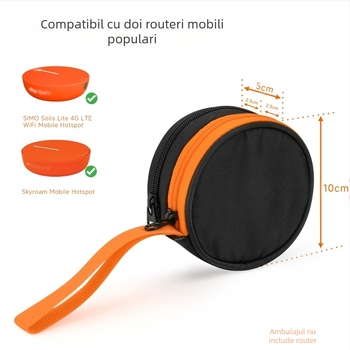 Geantă de depozitare pentru Solis Lite router WiFi portabil – husă nylon (Model: 404-E002-050038; Tip: Geantă de depozitare; Material: Nylon; Compatibil: Solis Lite WiFi portabil)