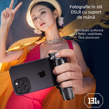 P15 Mini selfie stick cu breloc, portabil, corp din aliaj, telecomandă Bluetooth, stabilizare anti-mișcare, marcă privată personalizabilă