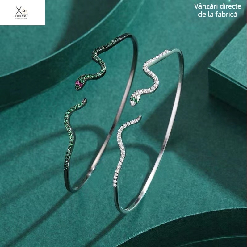 Brățară șarpe, cupru cu electroplacare, stil Net Red Wind, design de nișă, stil personal