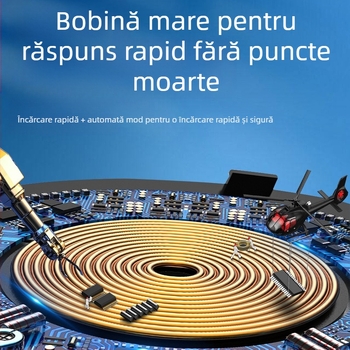 Suport de încărcare wireless cu magnet de 15W — suport de birou pentru telefon, orientare verticală sau orizontală