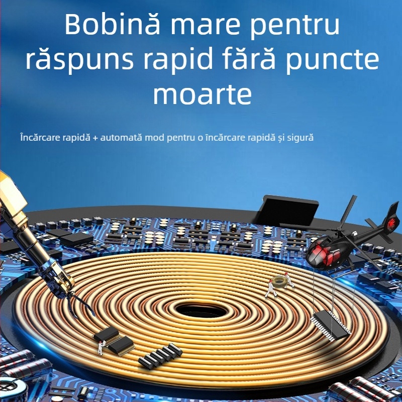 Suport de încărcare wireless cu magnet de 15W — suport de birou pentru telefon, orientare verticală sau orizontală