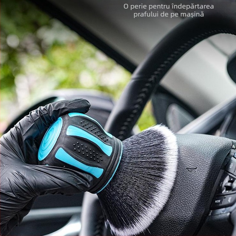 Kaixinda Perie de Spălat Auto – Perie Sferică cu Adeziv Moale pentru Curățarea Guri de Ventilație și Detalii Interioare, Multifuncțională (Material: Adeziv Moale; Brand: Kaixinda; Tip: Perie de spălat auto; Personalizare: Nu)