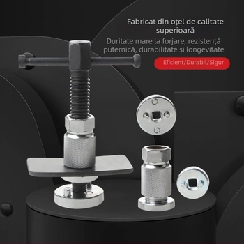 Set de 5 unelte pentru revenirea cilindrului de frână, accesorii demontare/montare, pentru înlocuirea plăcuțelor de frână, din oțel carbon