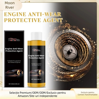 Agent antiuzură pentru motor — ingrediente principale: water, dipropyl glycol methyl ether, fatty acid methyl ester ethyl oxide, sodium tripolyphosphate, sodium gluconate; durată de valabilitate: 3 ani; ambalaj: 160 buc.