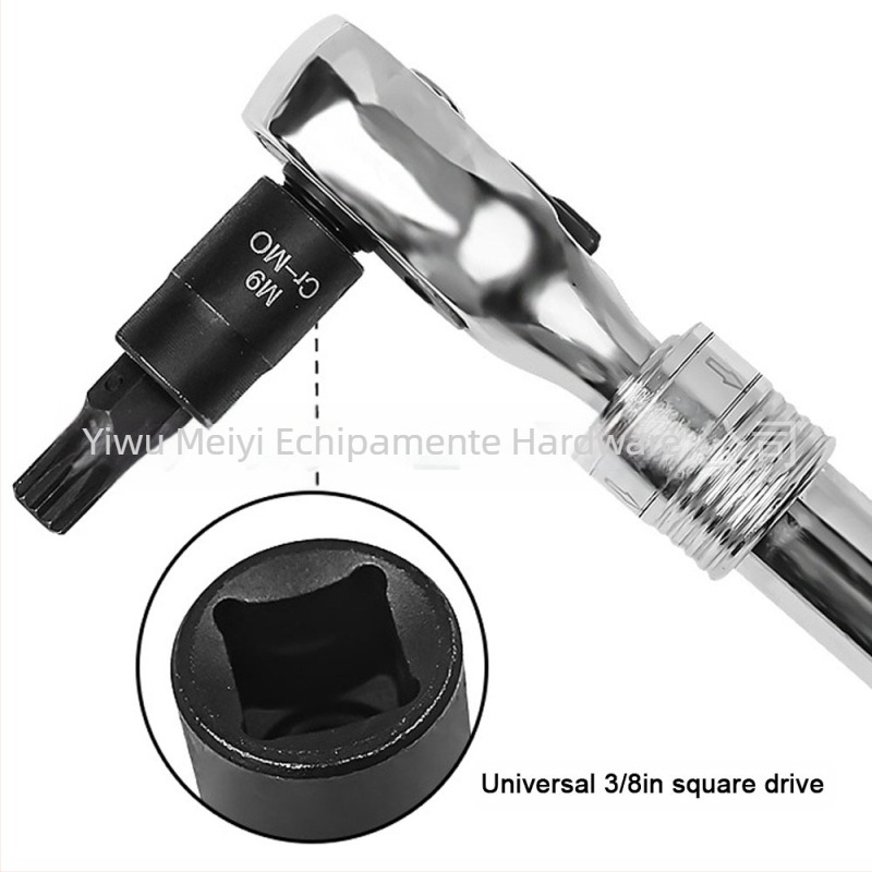 Set de chei cu socuri din oțel crom-molibden, universal