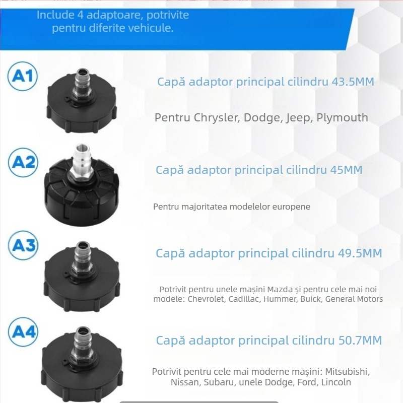 Dispozitiv de înlocuire lichid frână auto 3L, manual (Weike; din plastic și oțel; reparații auto; reparații de mașini; Greutate: 1,61 kg)