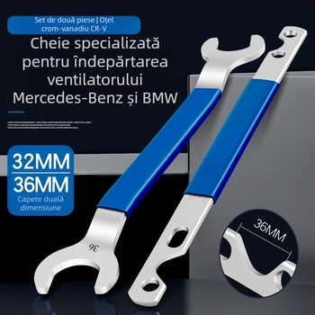 Cheie pentru demontarea ventilatorului cuplaj Mercedes-Benz și BMW, Musen Hall, suport dublu pentru arb de distribuție, unelte pentru reparații auto
