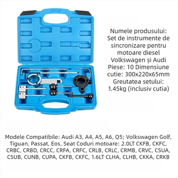 Musen tang unealtă de sincronizare a motorului diesel pentru VW Tiguan, Audi, Skoda 1.6/1.9/2.0 TDI, VAG T10490