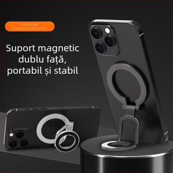 Suport MagSafe pentru telefonul mobil - stativ de birou rotativ 360°, metal, cod F29