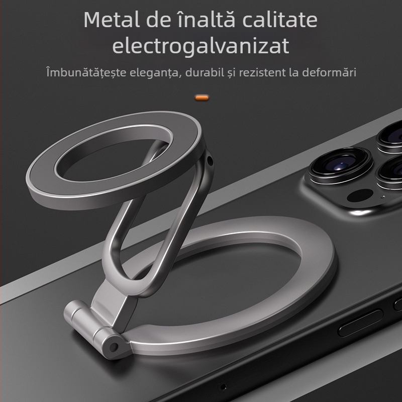 Suport MagSafe pentru telefonul mobil - stativ de birou rotativ 360°, metal, cod F29