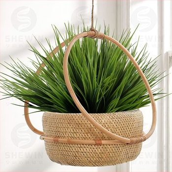 Buchet de plante artificiale pentru amenajări peisagistice — Evening rhyme, plastic, turnare prin injecție, varietate Bluegrass, pentru recuzita fotografică și decorul casei