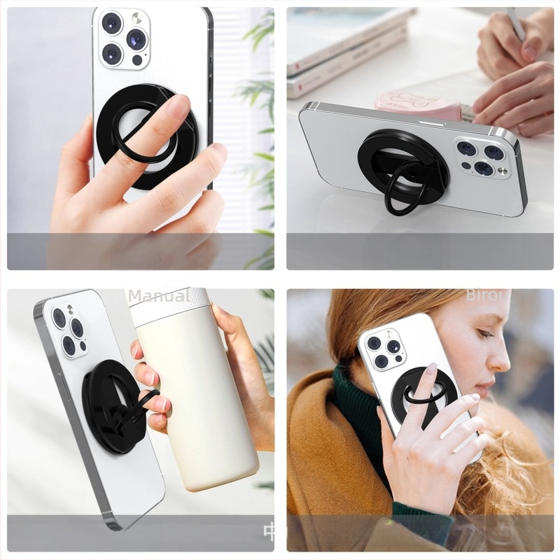 Suport MagSafe pentru telefon, cu două fețe, din aliaj de aluminiu, design universal pentru birou