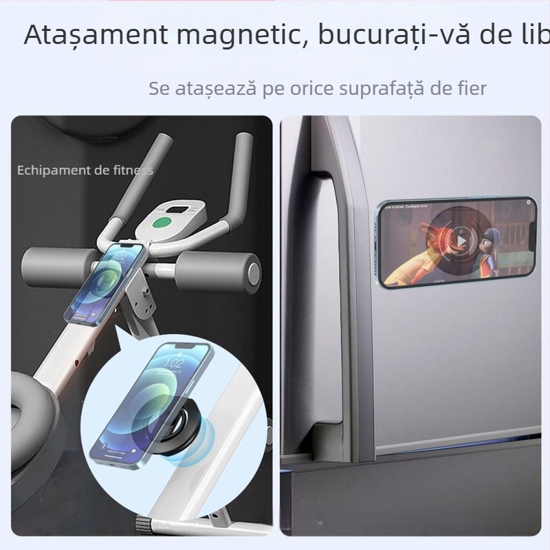 Suport MagSafe pentru telefon, cu două fețe, din aliaj de aluminiu, design universal pentru birou