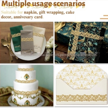 Dongcai funda vintage cu design perforat, pentru artizanat, ambalarea cadourilor și decorul casei