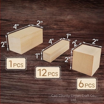 Lin jun Bloc din lemn DIY Graffiti pentru copii – Bloc din lemn solid, design modern minimalist