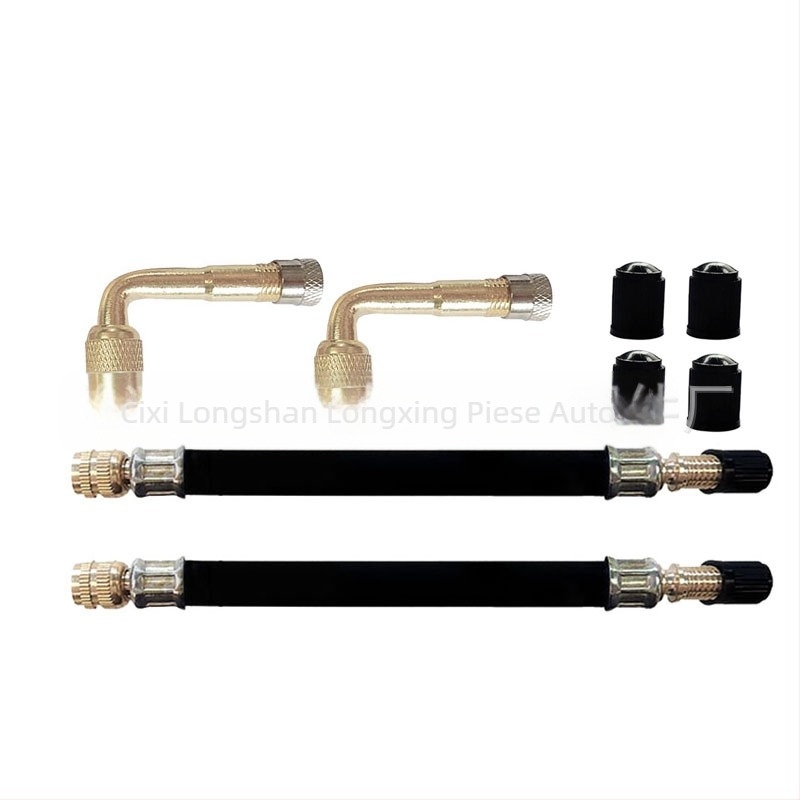 Set extensie Valve pentru tubeless — valve din cupru, montaj prin filet, nucleu obișnuit, compatibil cu mașini, camioane și biciclete
