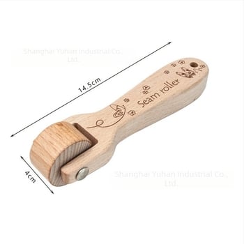 Rulou de cusut și cilindru de presare din lemn solid pentru patchwork — unealtă DIY de cusut